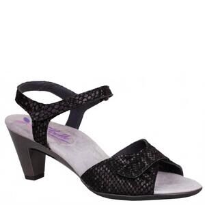 NEW HELLE COMFORT women's eudora heels in black dolly